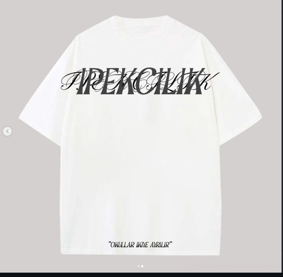 İPEK TEE — BEYAZ arka